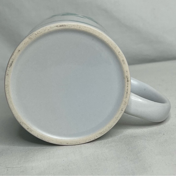 "I'm a Grinch Before Coffee" Mug. White & Turquoise - Picture 6 of 6